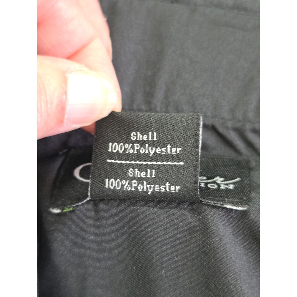 CM Silver Edition Men Black Flat Front Dress Pants Slacks 50x32 Polyester Office - Picture 7 of 10